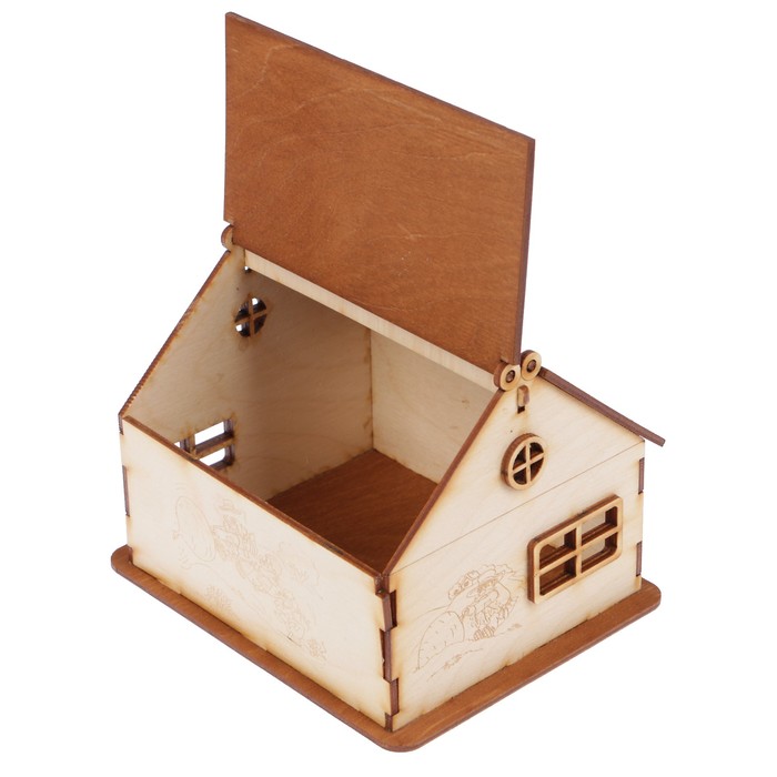 Чайный домик из фанеры "Репка" 16,5х13,5х16,5 см