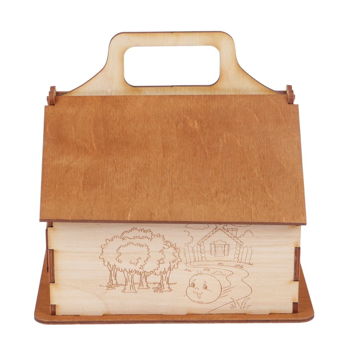 Чайный домик из фанеры "Колобок" 16,5х13,5х16,5 см