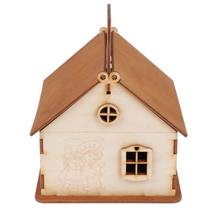 Чайный домик из фанеры "Красная Шапочка" 16,5х13,5х16,5 см