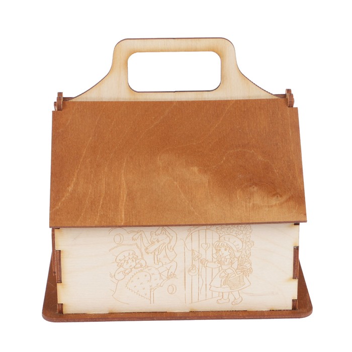 Чайный домик из фанеры "Красная Шапочка" 16,5х13,5х16,5 см