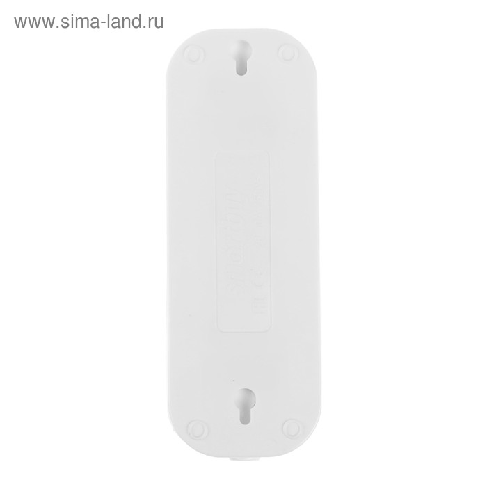 Колодка Smartbuy, 3 розетки, 10 А, 2200 Вт, без з/к, белая