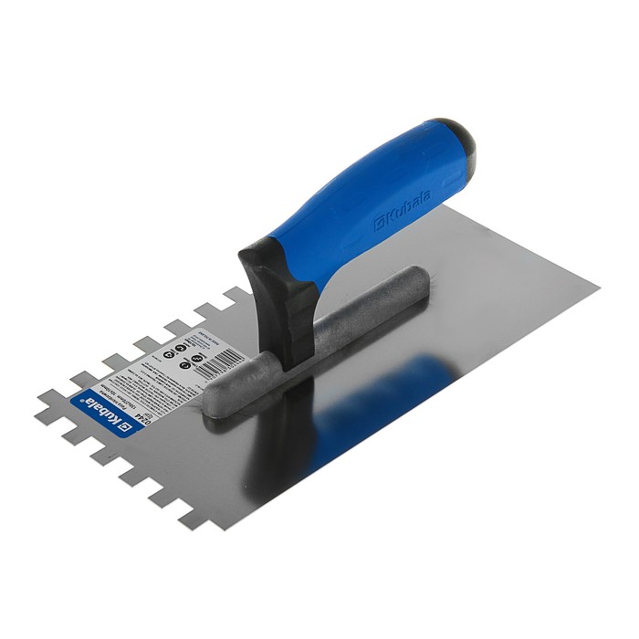 Гладилка Kubala ECO LINE, 130х270мм, зуб 10х10мм, нержавеющая сталь, двухкомпонентная ручка 332484