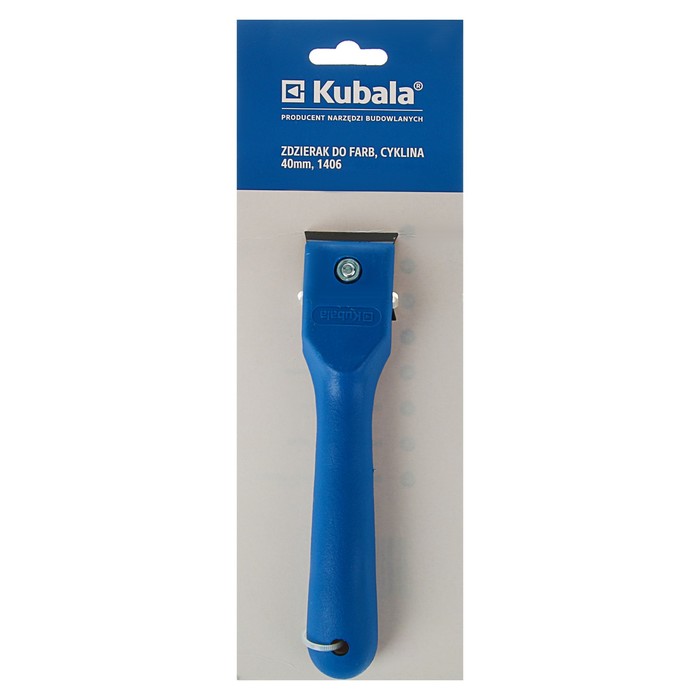 Скребок «цикля» Kubala, 40 мм, сталь, ручка пластик, для снятия краски