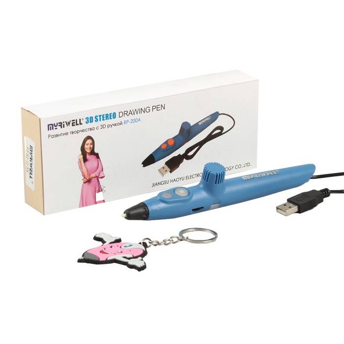 3D ручка Myriwell RP-200A-LB, KID (PCL), синяя Уценка