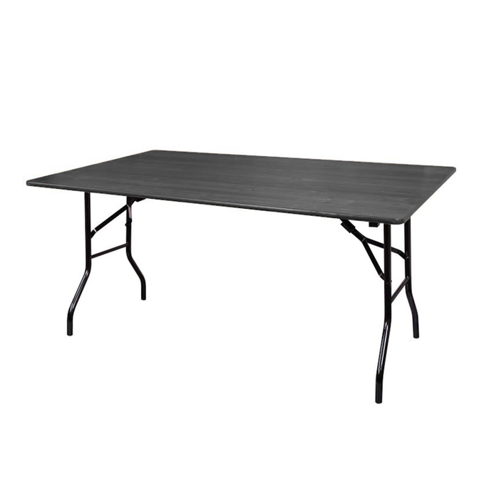 Складной стол "Лидер 2", 1800х800 мм, ножки чёрные, столешница венге