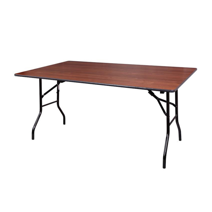 Складной стол "Лидер 2", 1800х900 мм, ножки чёрные, столешница орех