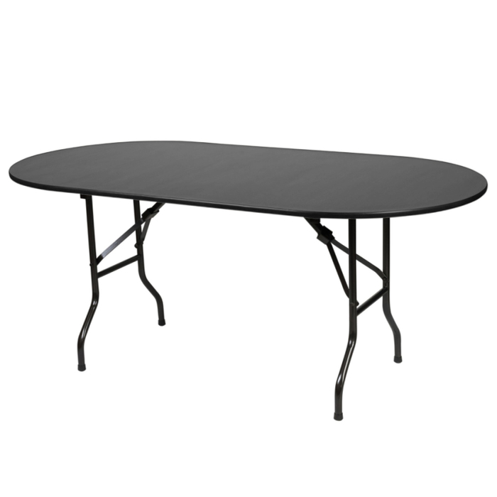 Складной стол "Лидер 5", 1800х900 мм, ножки чёрные, столешница венге