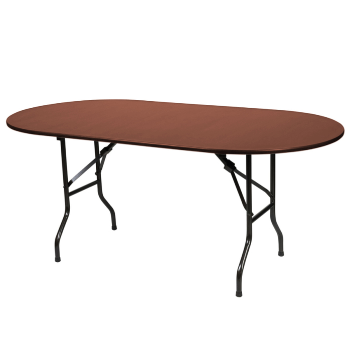 Складной стол "Лидер 5", 1800х900 мм, ножки чёрные, столешница орех