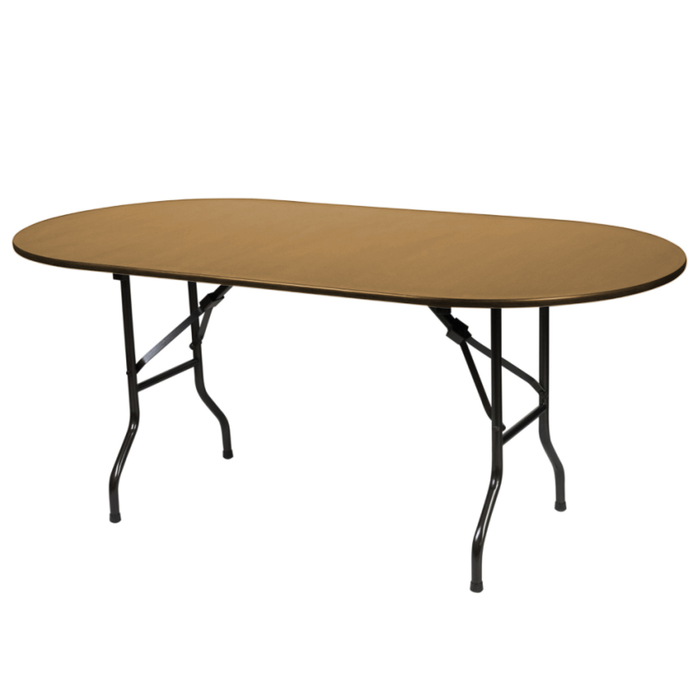 Складной стол "Лидер 5", 2400х900 мм, ножки чёрные, столешница бук