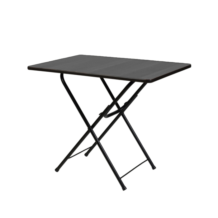 Складной стол "Лидер 6", 700х700 мм, ножки чёрные, столешница венге
