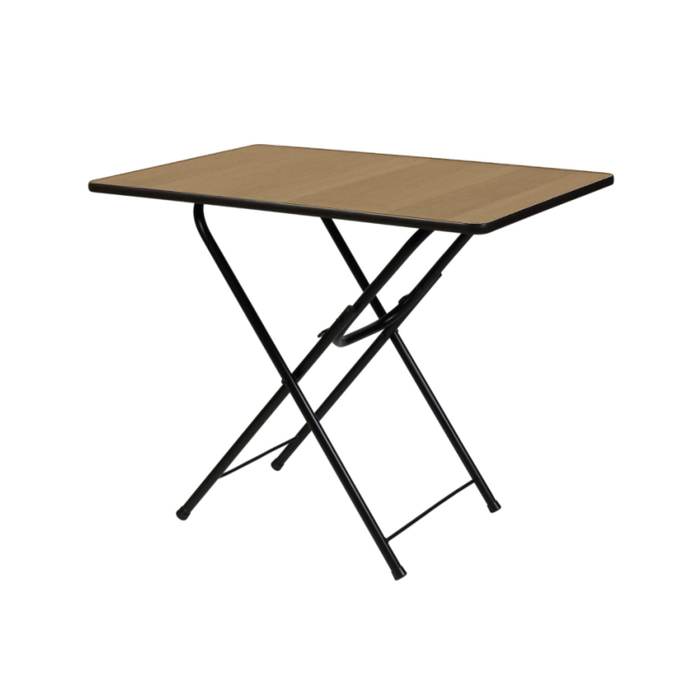 Складной стол "Лидер 6", 1200х600 мм, ножки чёрные, столешница бук