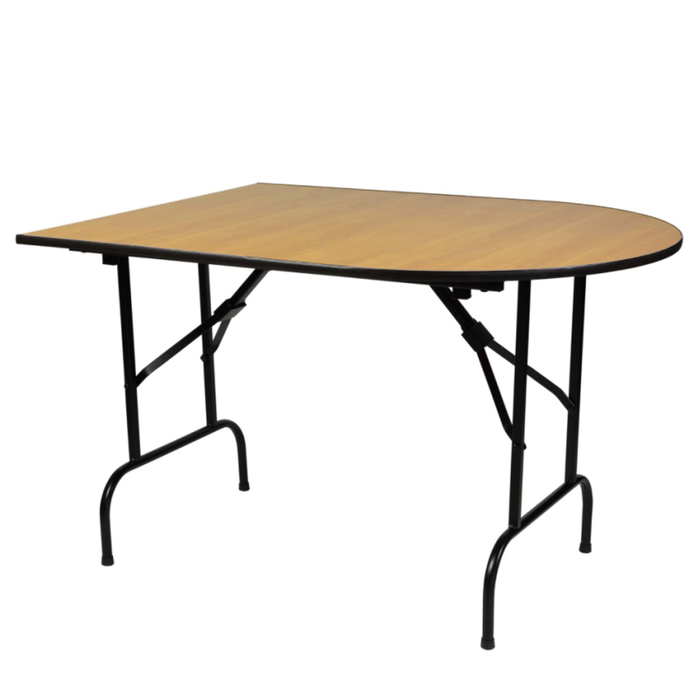 Складной стол "Лидер 7", 1200х900 мм, ножки чёрные, столешница бук