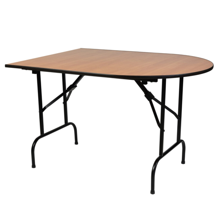 Складной стол "Лидер 7", 2250х700 мм, ножки чёрные, столешница орех