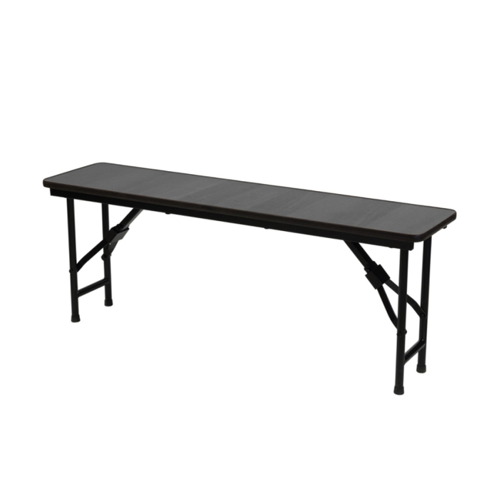 Складная скамья "Лидер 8", 1200х300 мм, ножки чёрные, столешница венге