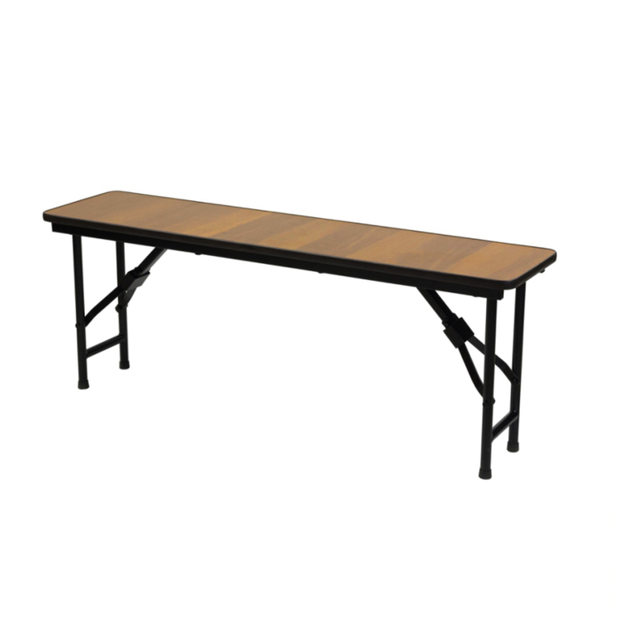 Складная скамья "Лидер 8", 1800х300 мм, ножки чёрные, столешница вишня