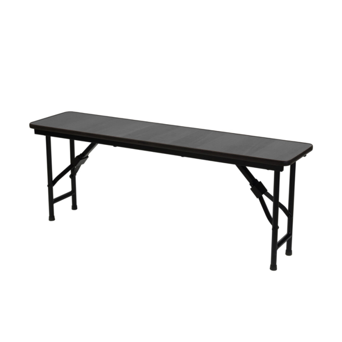 Складная скамья "Лидер 8", 2400х300 мм,ножки чёрные, столешница венге