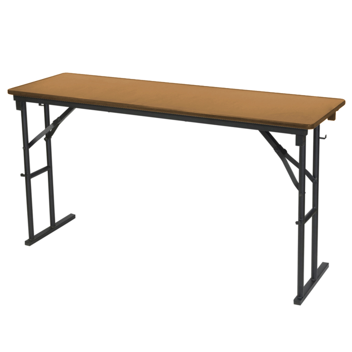 Складной стол "Лидер 10", 1200х500 мм, ножки чёрные, столешница бук