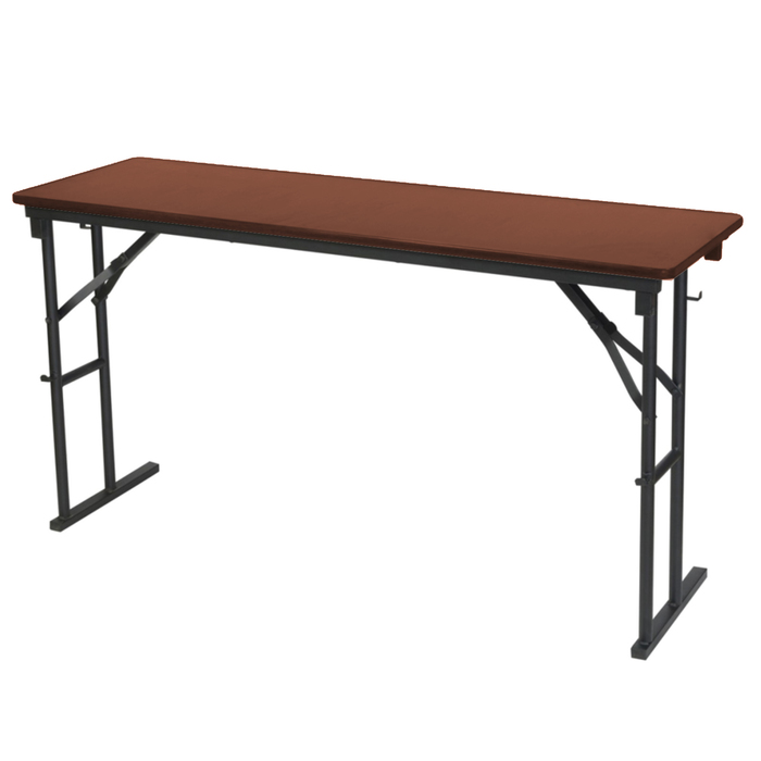 Складной стол "Лидер 10", 1500х500 мм, ножки чёрные, столешница орех