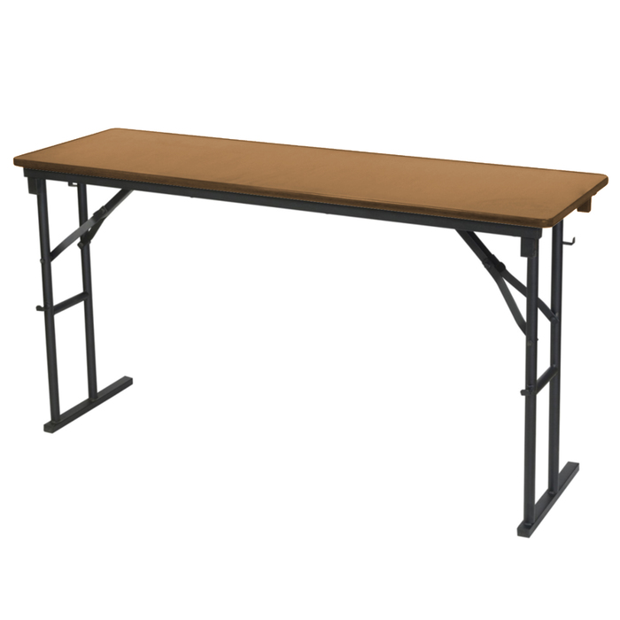 Складной стол "Лидер 10", 1500х500 мм, ножки чёрные, столешница бук