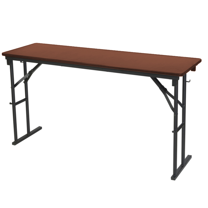 Складной стол "Лидер 10", 1800х500 мм, ножки чёрные, столешница орех