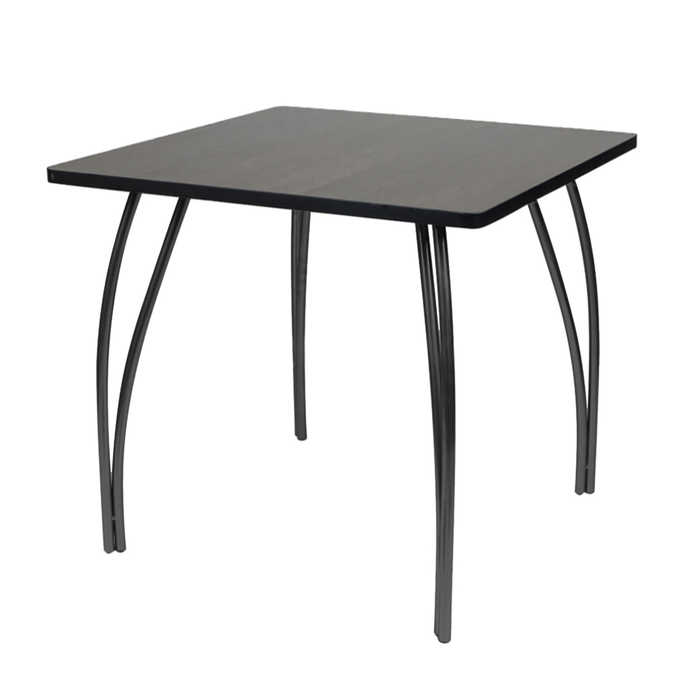 Стол "Лидер 23", 1500х750 мм, ножки чёрные, столешница венге