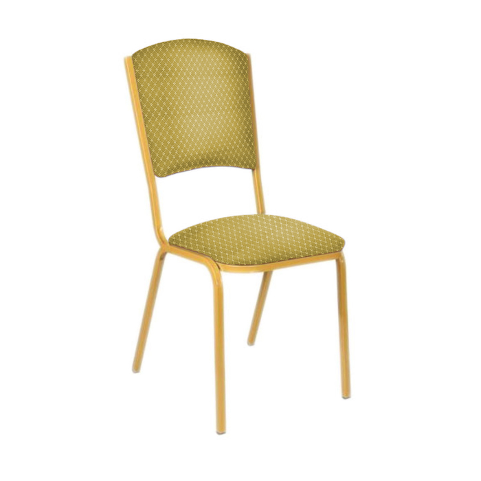 Банкетный стул "Вертекс Лайт" 20 мм, каркас золото, обивка виолетта золото