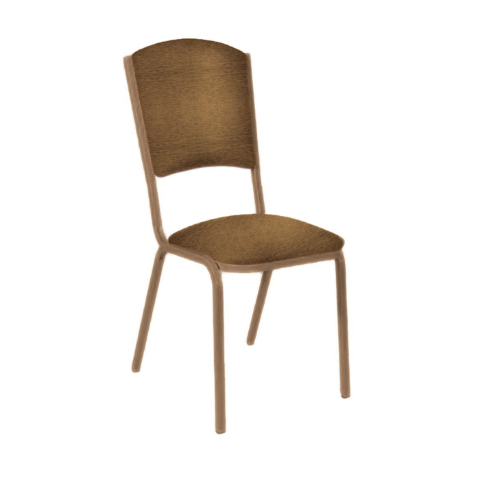 Банкетный стул "Вертекс Лайт" 20 мм, каркас бронза, обивка шенилл коричневый