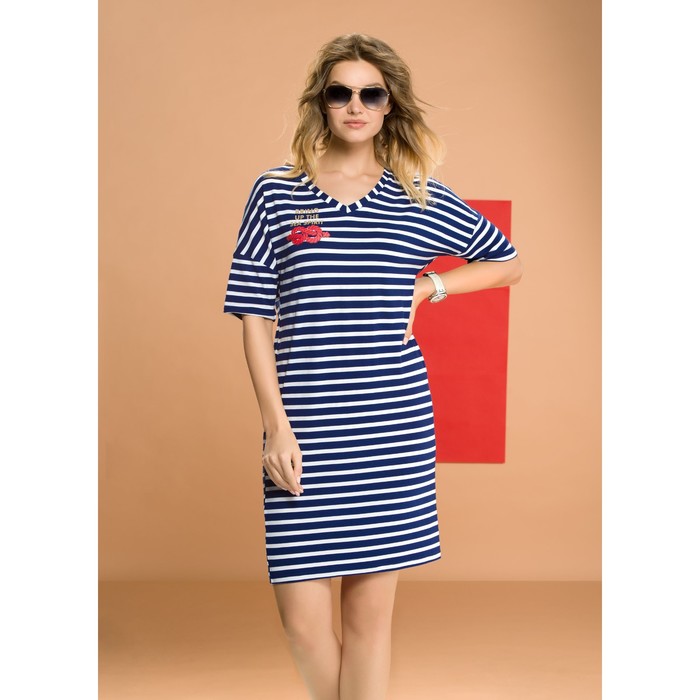 Платье женское, размер XS, цвет синий