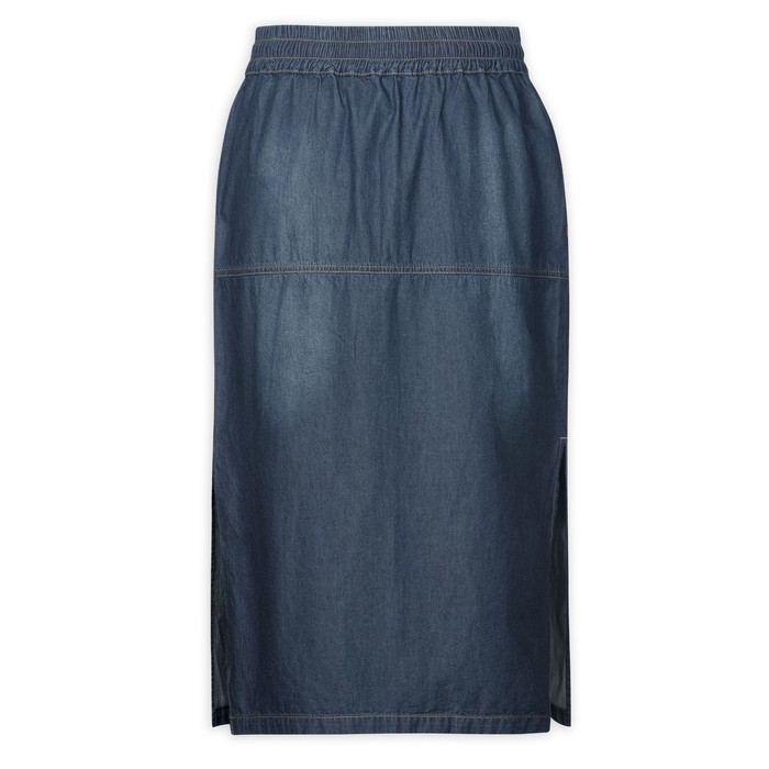 Юбка женская, размер XS, цвет тёмно-синий