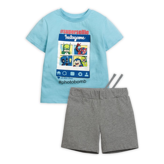 Комплект для мальчика, рост 92 см, цвет голубой