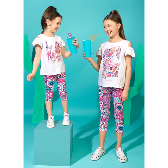 Брюки для девочки, рост 134 см, цвет малиновый