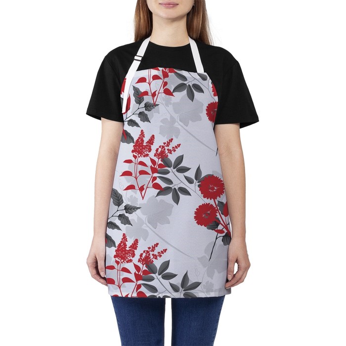 Фартук "Цветы", размер 68х65 см, оксфорд