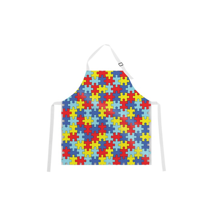 Фартук "Цветной пазл", размер 68х65 см, оксфорд