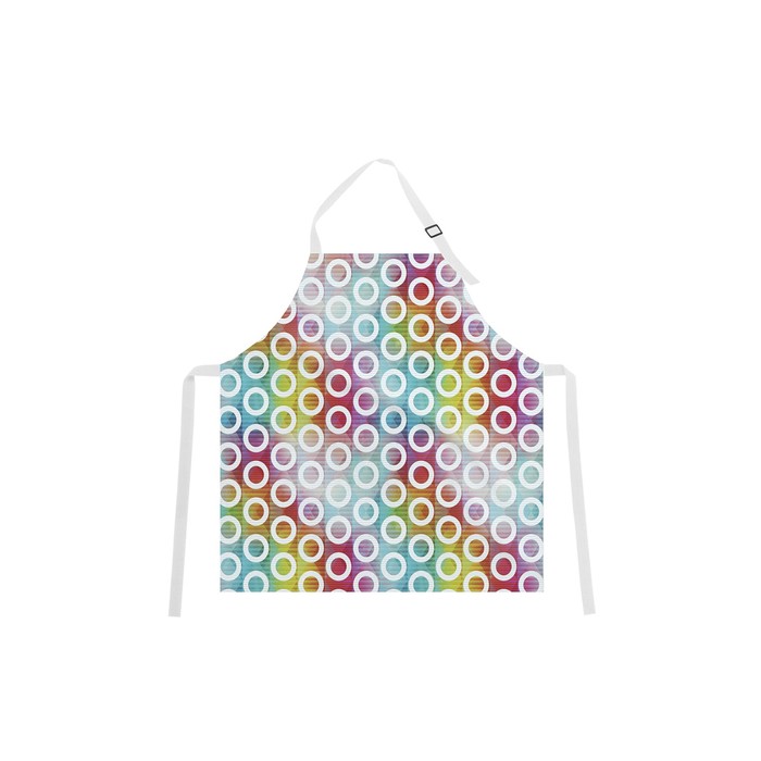 Фартук "Разноцветные круги", размер 68х65 см, оксфорд