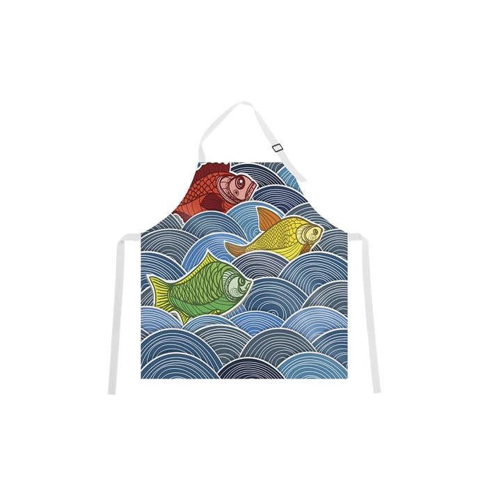 Фартук "Синее море", размер 68х65 см, оксфорд