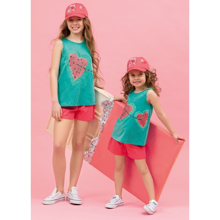 Комплект для девочки, рост 122 см, цвет изумрудный