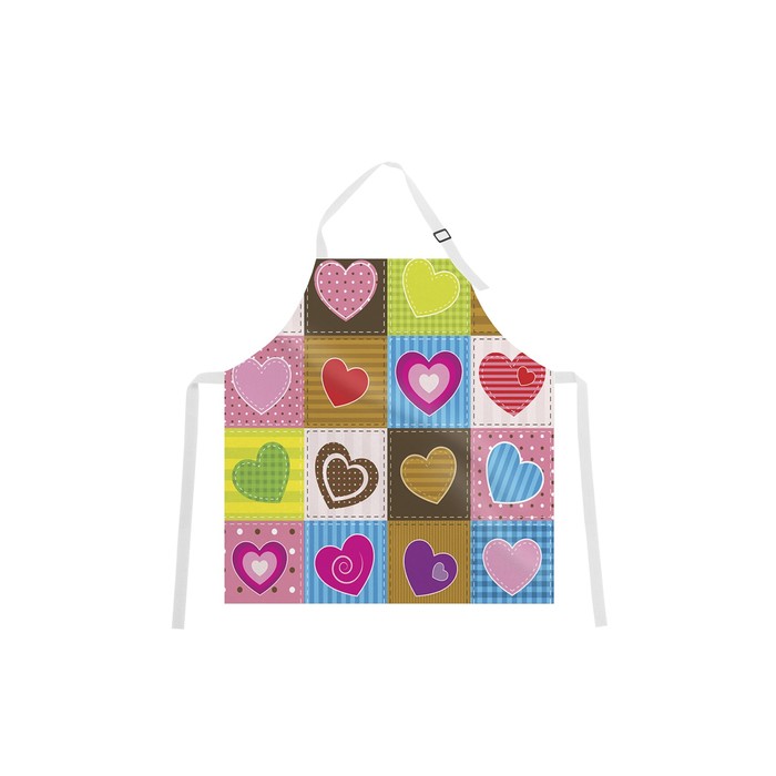 Фартук "Сердца", размер 68х65 см, оксфорд