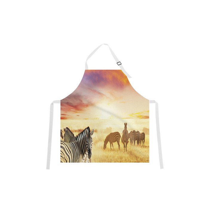 Фартук "Зебры", размер 68х65 см, оксфорд