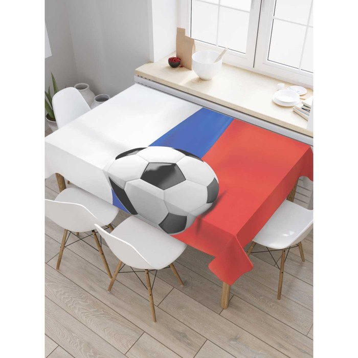 фото Скатерть с фотопринтом «российский футбол», размер 120 x 145 см joyarty