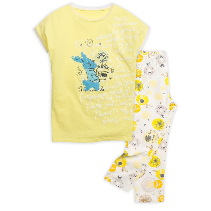 Комплект для девочки, рост 140 см, цвет ванильный