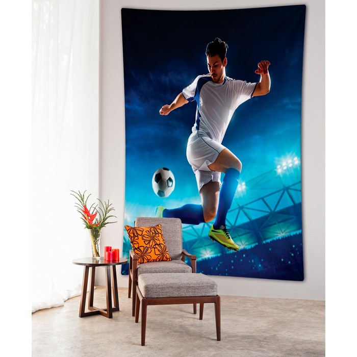 Фотопанно вертикальное «Футболист», размер 150x200 см