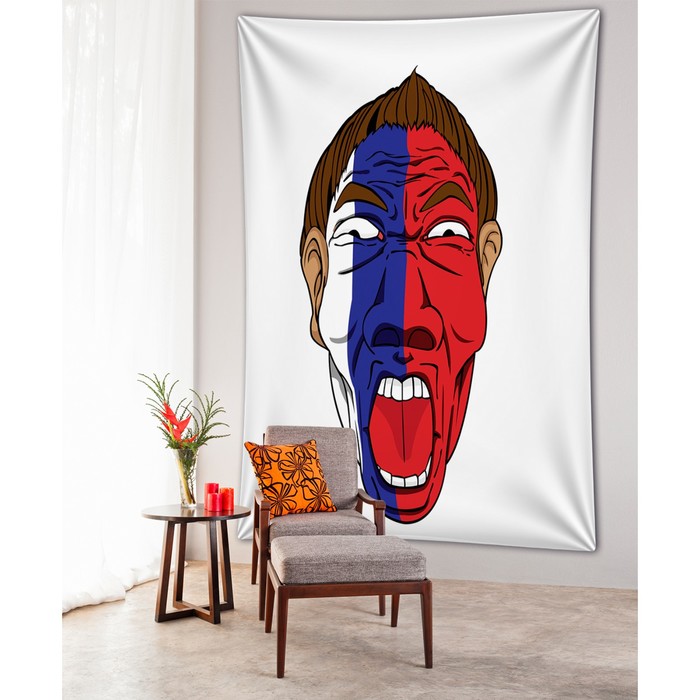 Фотопанно вертикальное «Болельщик», размер 150x200 см