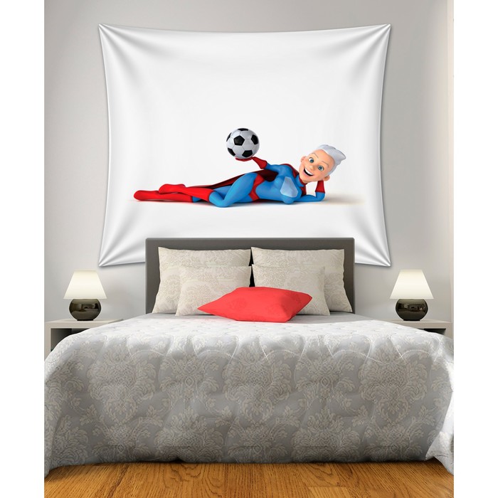 Фотопанно горизонтальное «Футболистка», размер 150x200 см