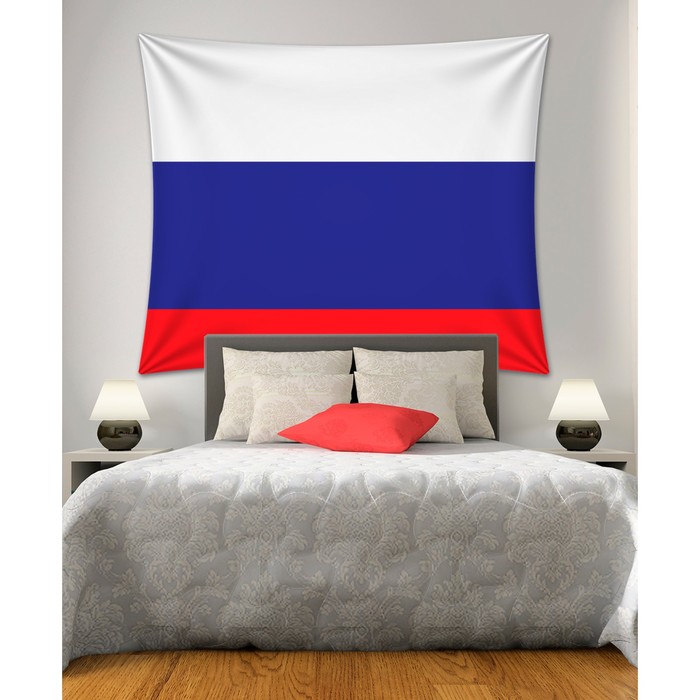 Фотопанно горизонтальное «Российский флаг», размер 150x200 см
