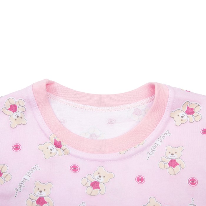 Пижама для девочки Мишки Sweet Baby, рост 116 см, цвет розовый