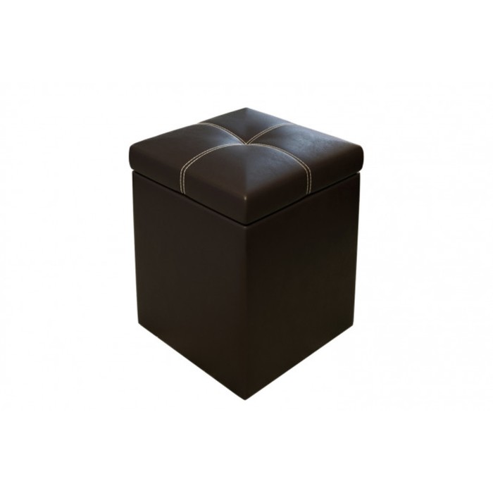 Пуф "Остин", искусственная кожа, цвет коричневый