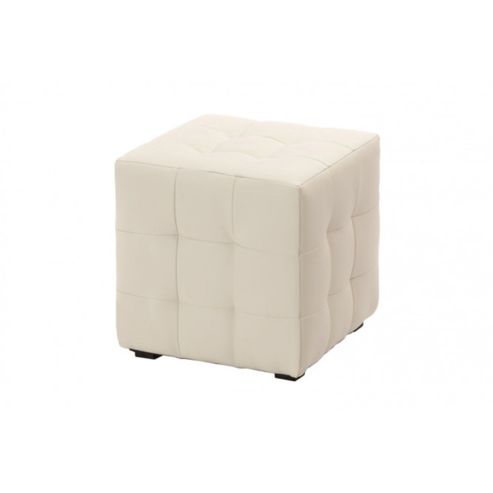Пуф "Руби", искусственная кожа, цвет белый