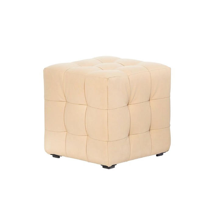 Пуф "Руби", искусственная кожа, цвет бежевый