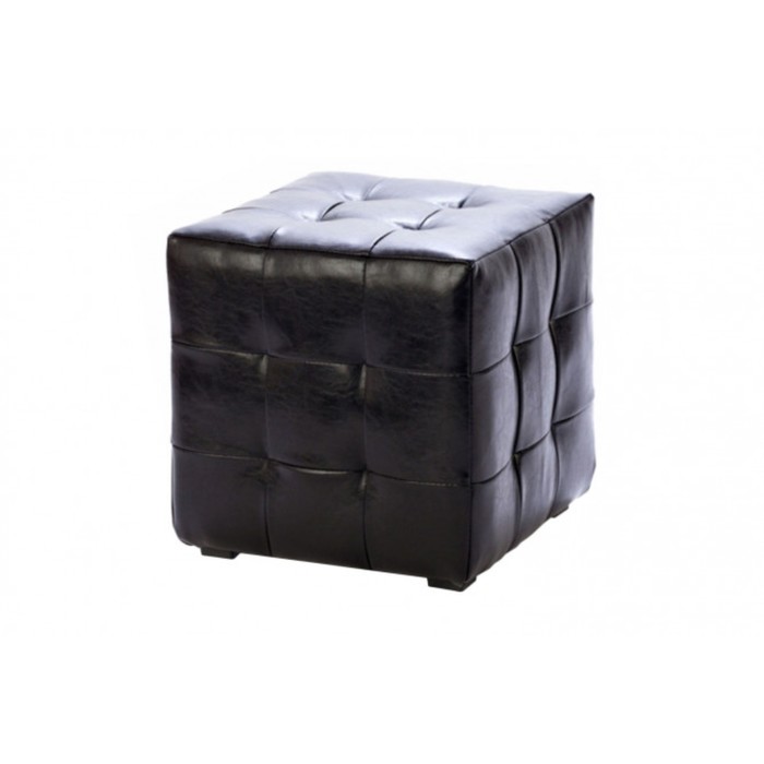 Пуф "Руби", искусственная кожа, цвет чёрный
