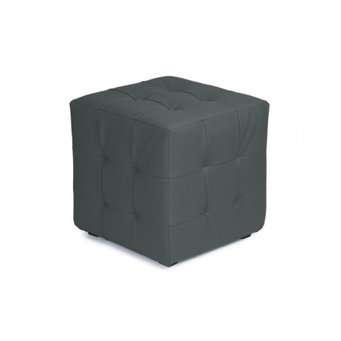 Пуф "Парма-1", искусственная кожа, цвет серый